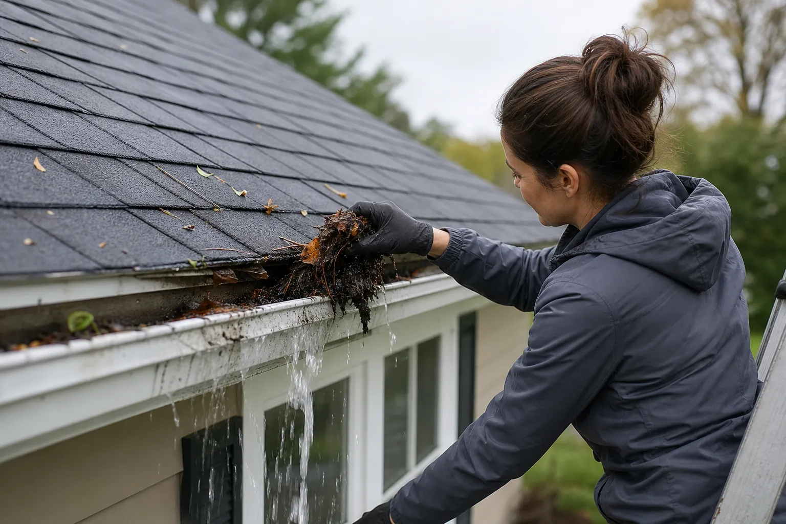 Stop water from slipping behind your gutters
