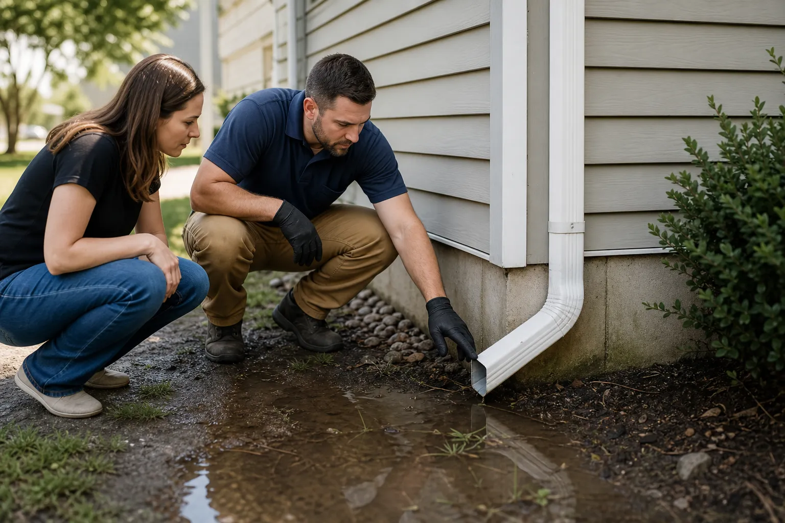 Stop water from collecting at your foundation