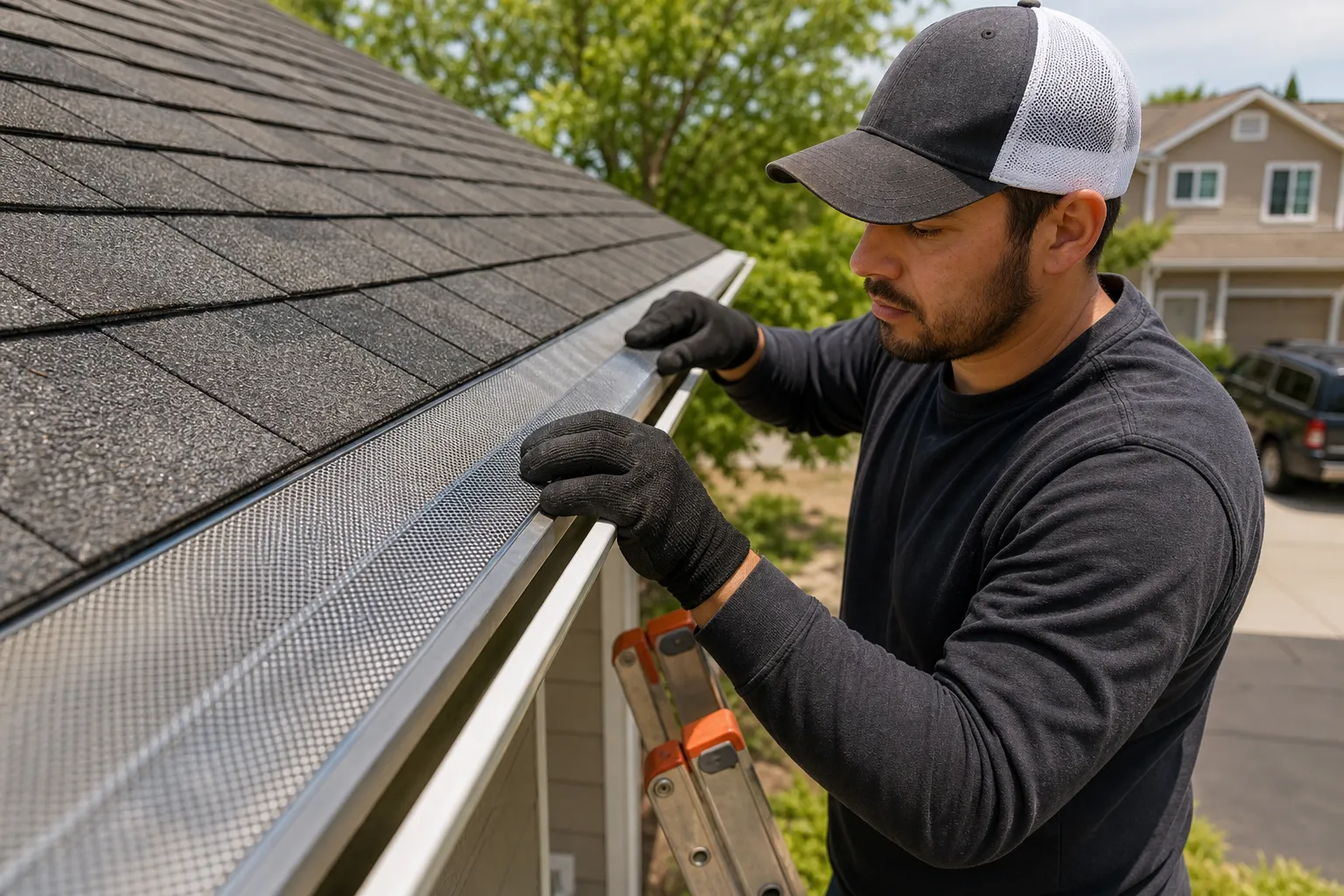 Micro-mesh guard installation