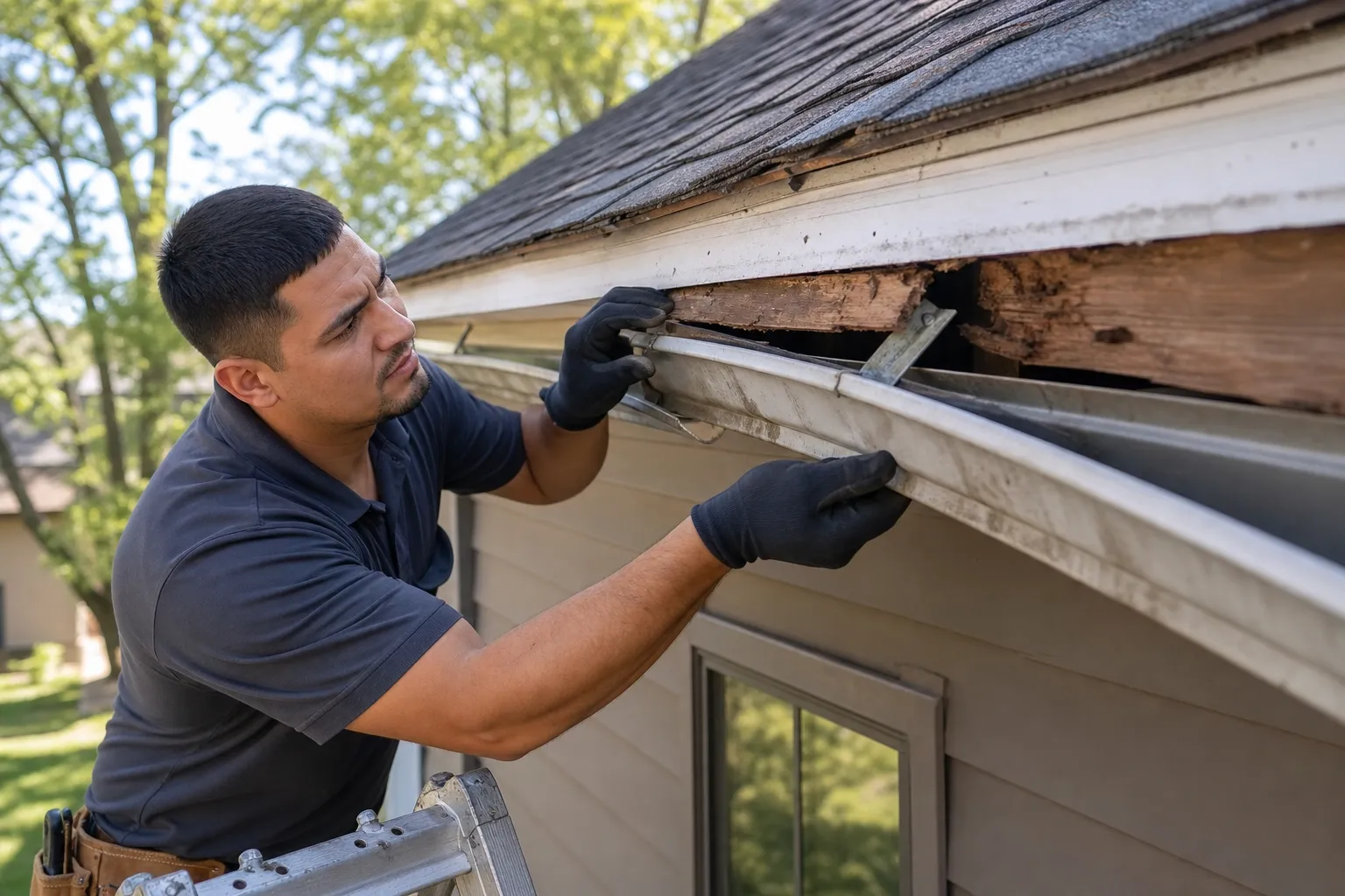 Stop gutters pulling away