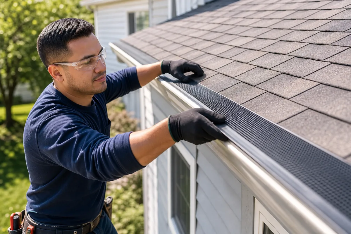 Our gutter guard installation process