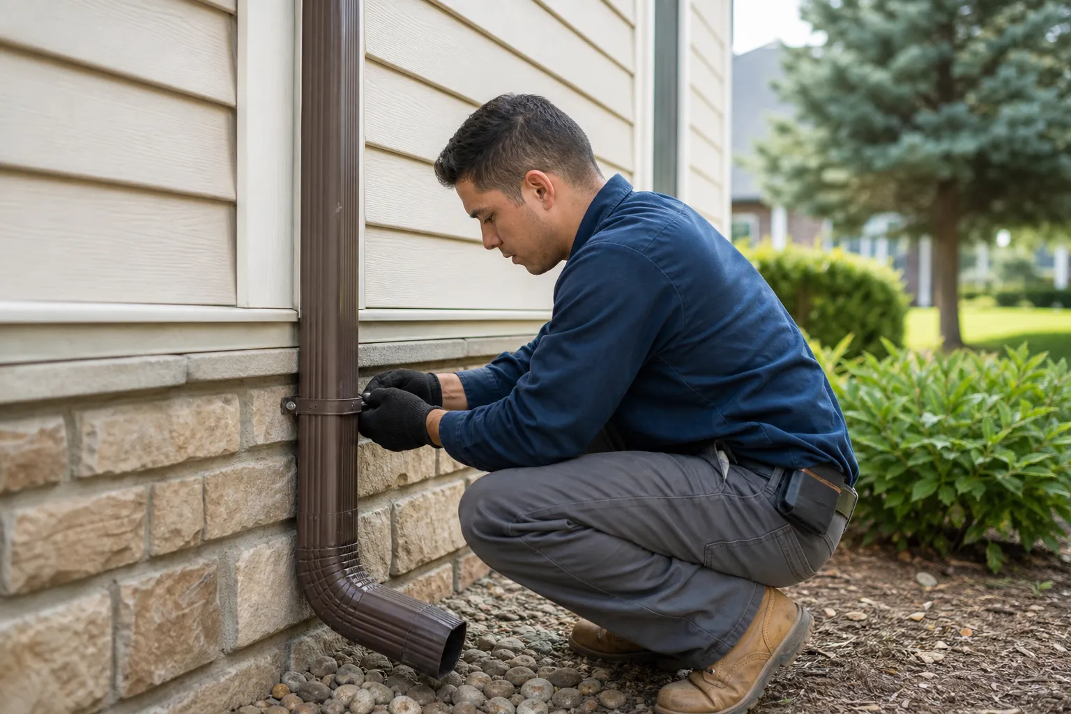 Downspout repair