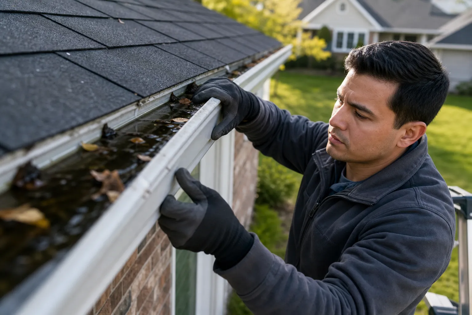 Stop water from sitting in your gutters