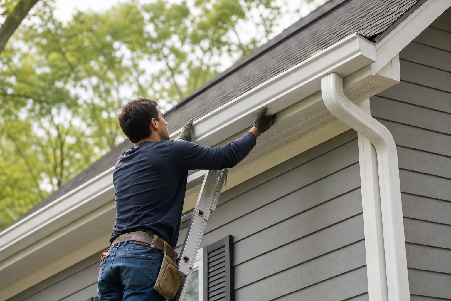 Replace failing gutters