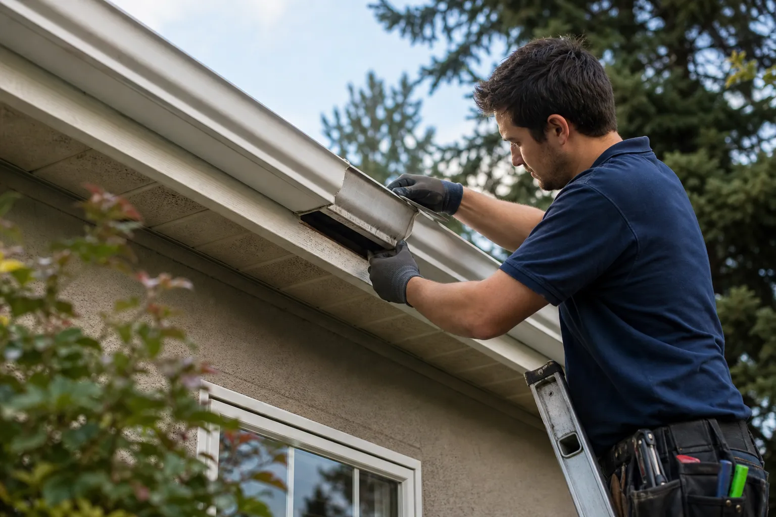 Replace only the gutter sections that failed
