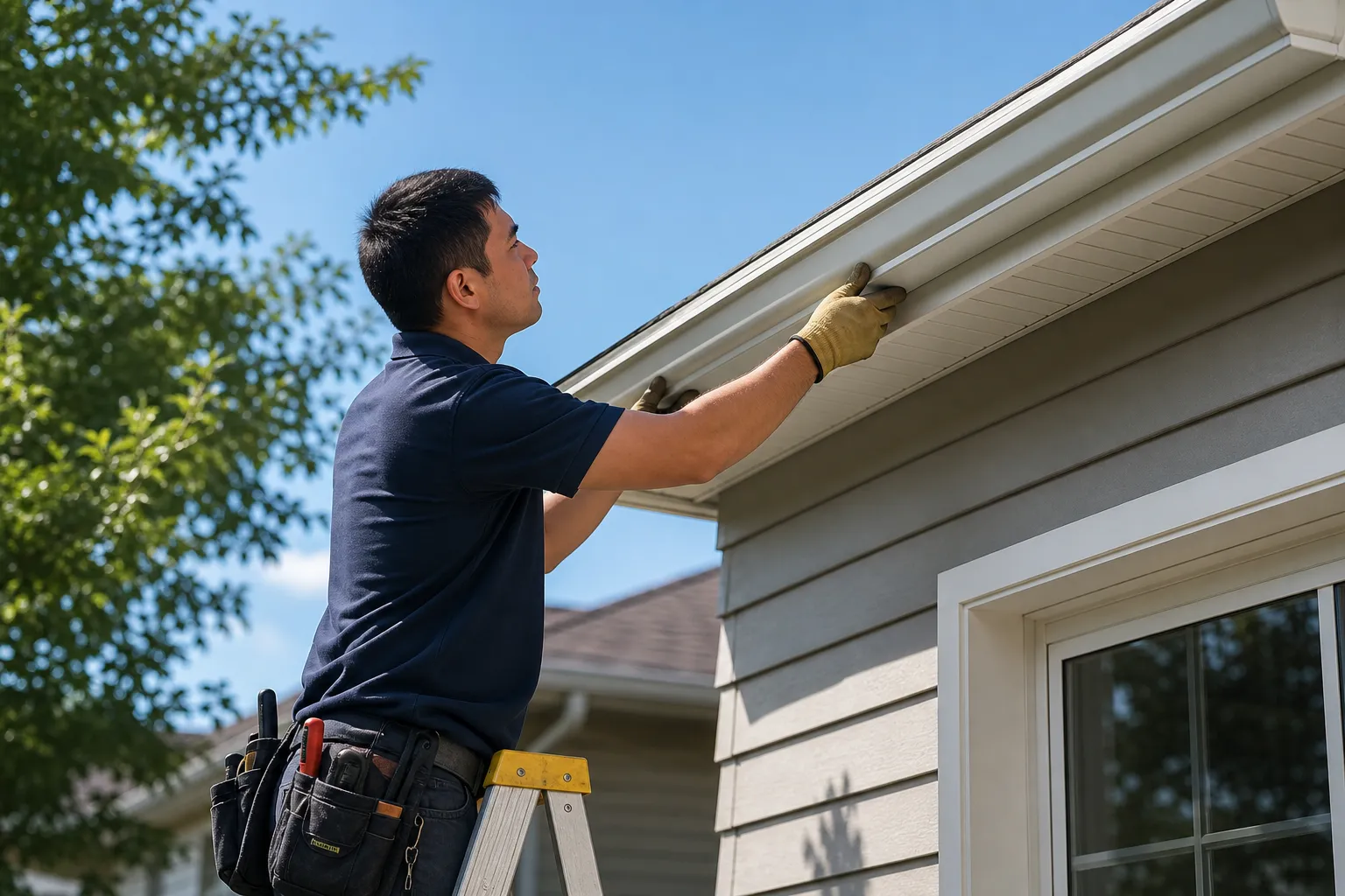Install gutters before runoff causes damage
