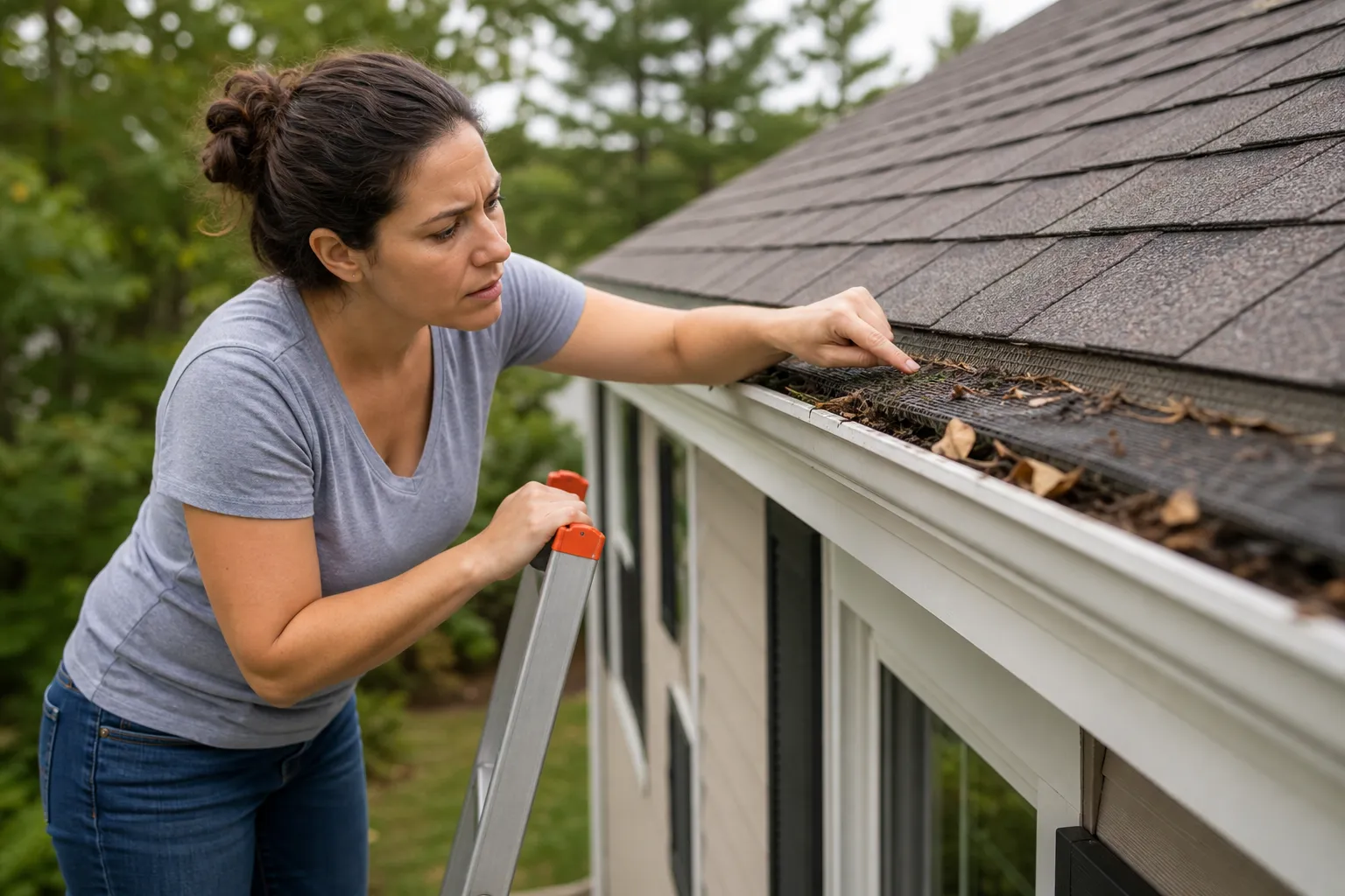 When gutter guards still clog