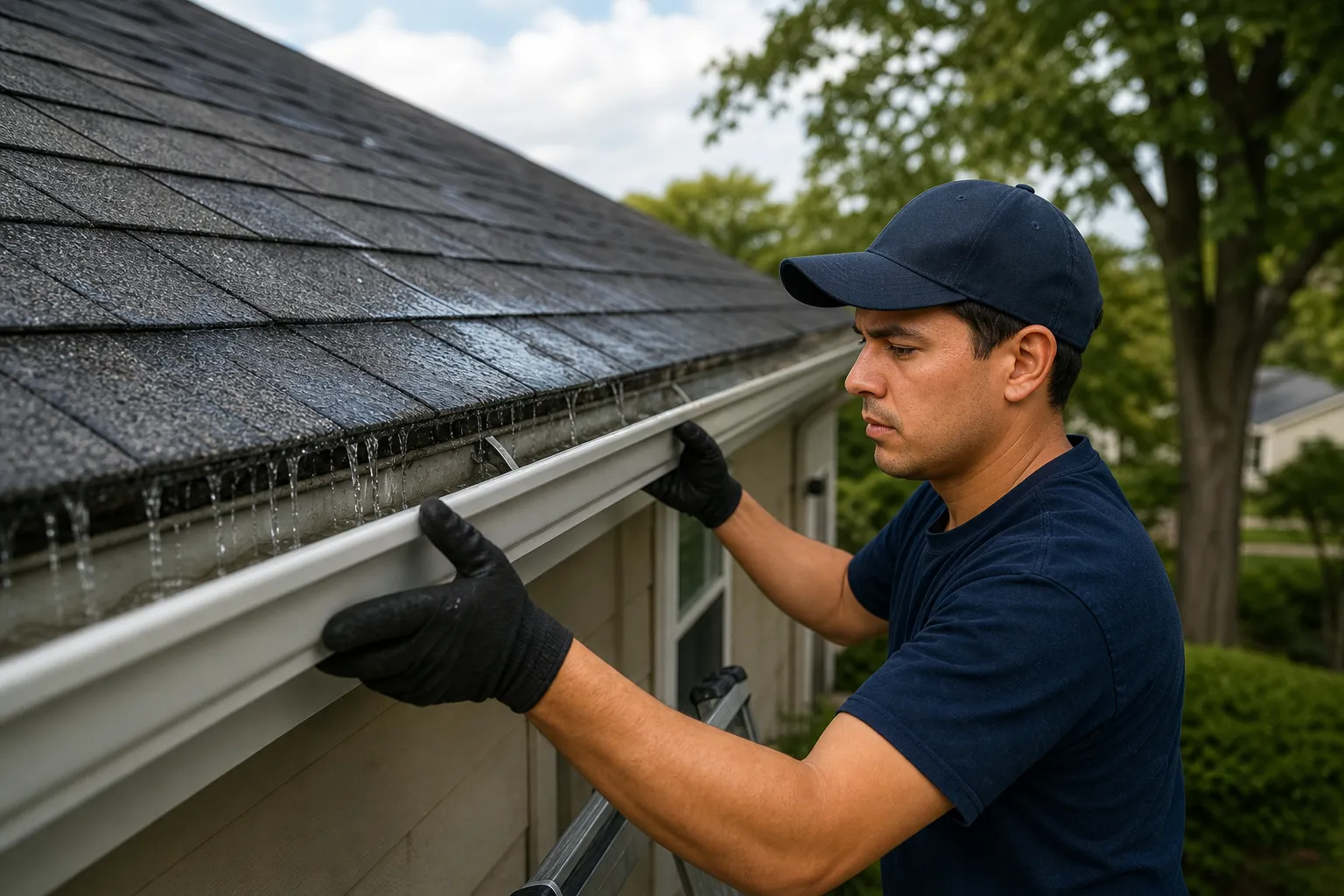 Insufficient roof drainage