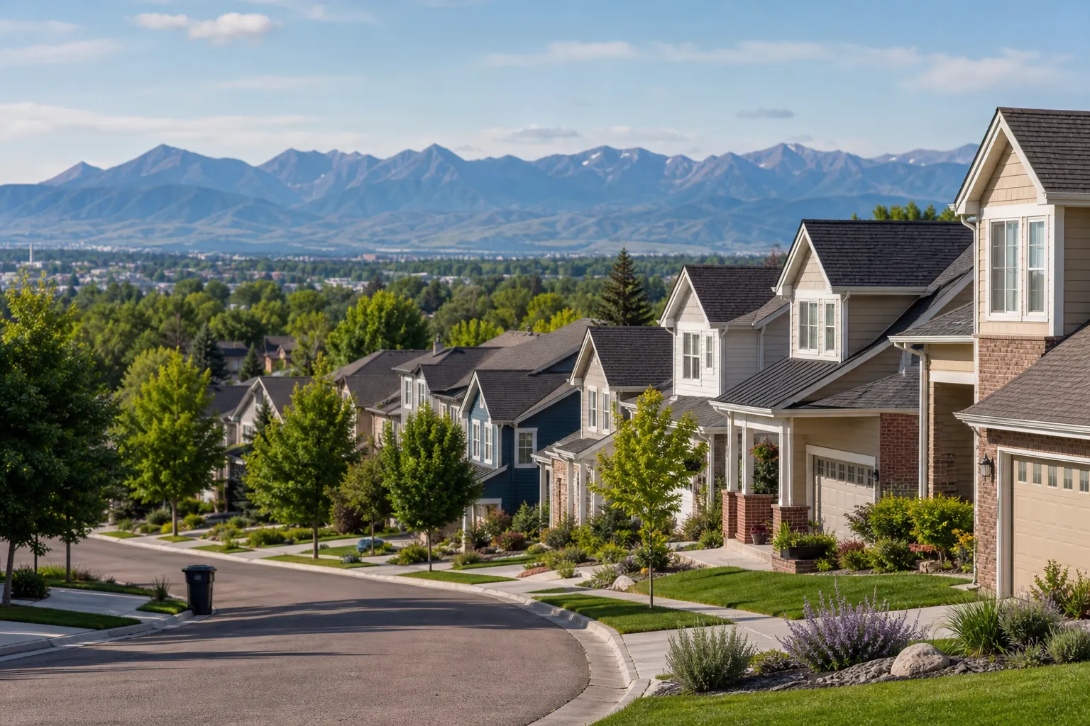Residential neighborhood in our service area