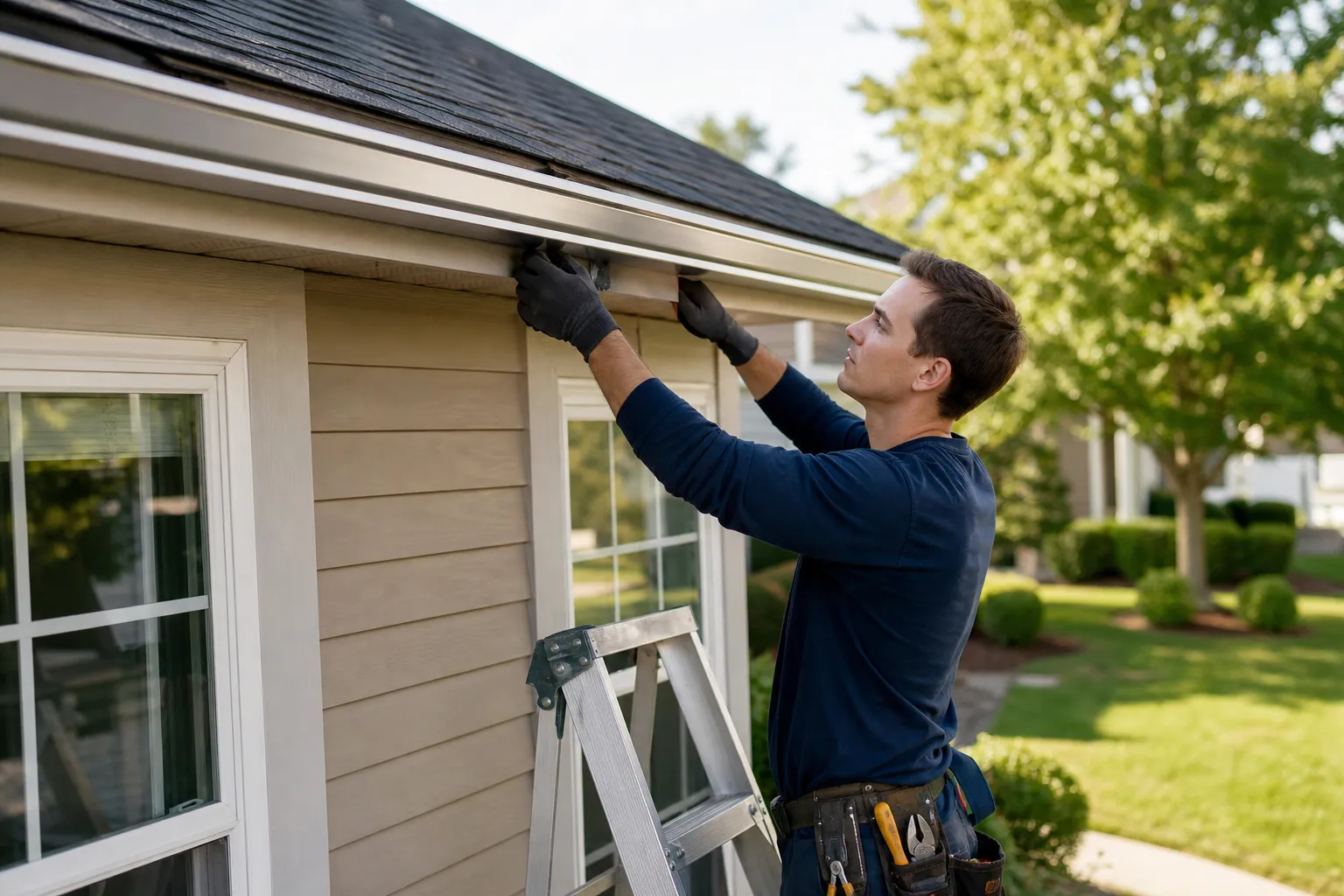 Aluminum gutters that solve runoff problems