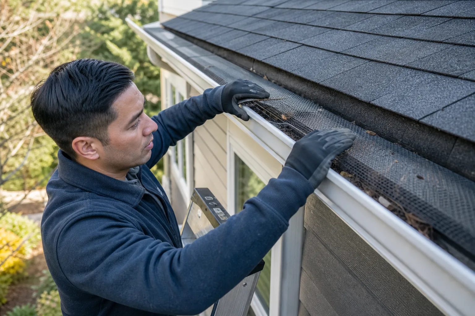 Repair damaged gutter guards