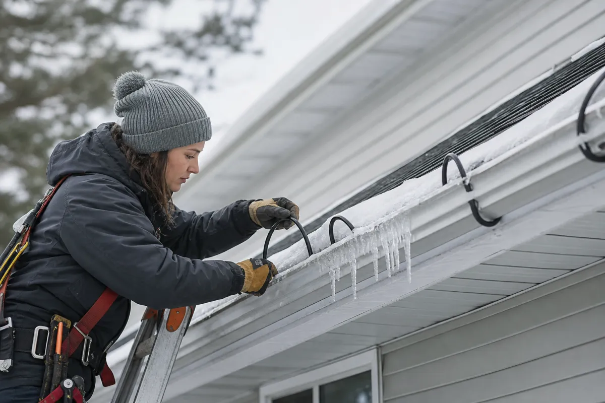 When ice forms, heat cables bring relief