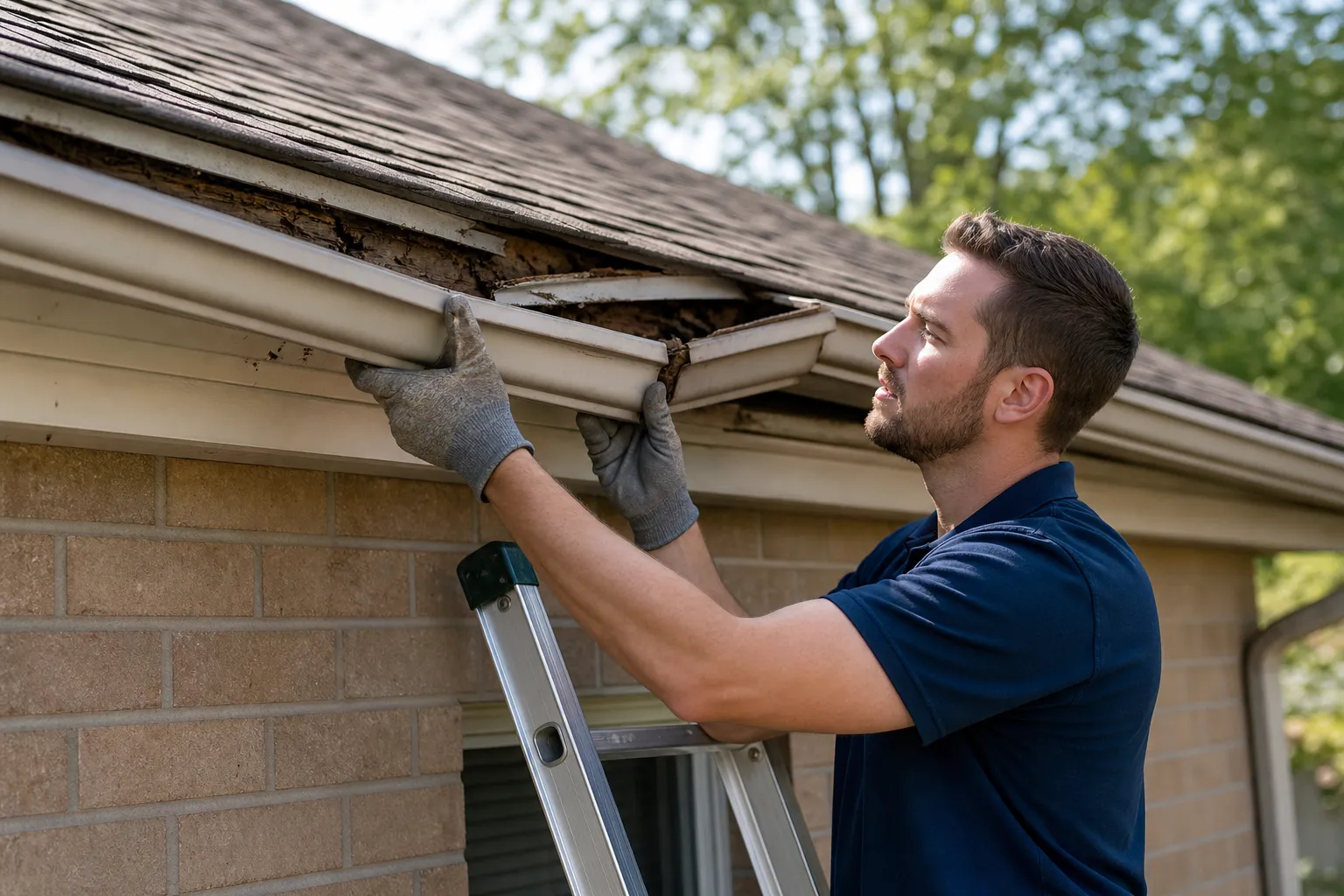 Gutters detaching from fascia