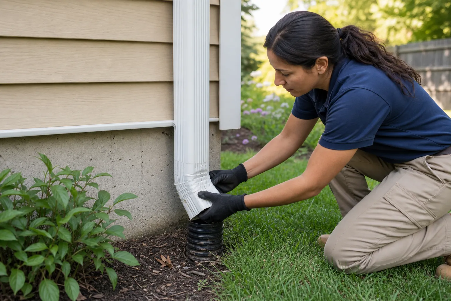 Fix downspouts before water causes more trouble